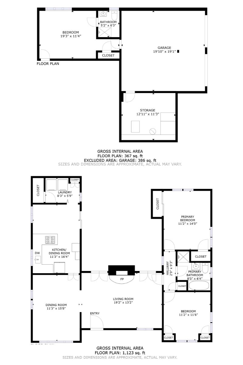 5826 Amy Dr, Oakland - 2D Floor Plan 5826 Amy Drive, Oakland - 2D Floor Plan