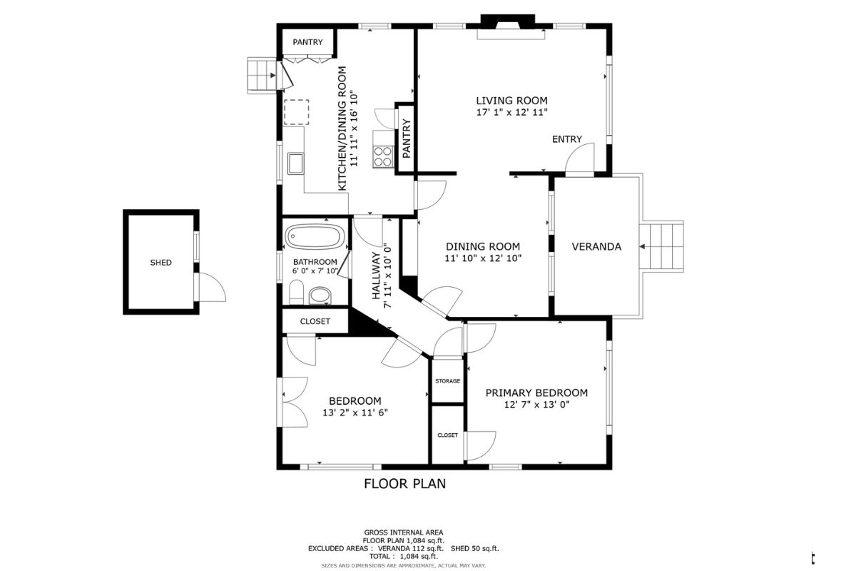 400 60th St, Oakland - 2D Floor Plan 400 60th St, Oakland - 2D floor plan