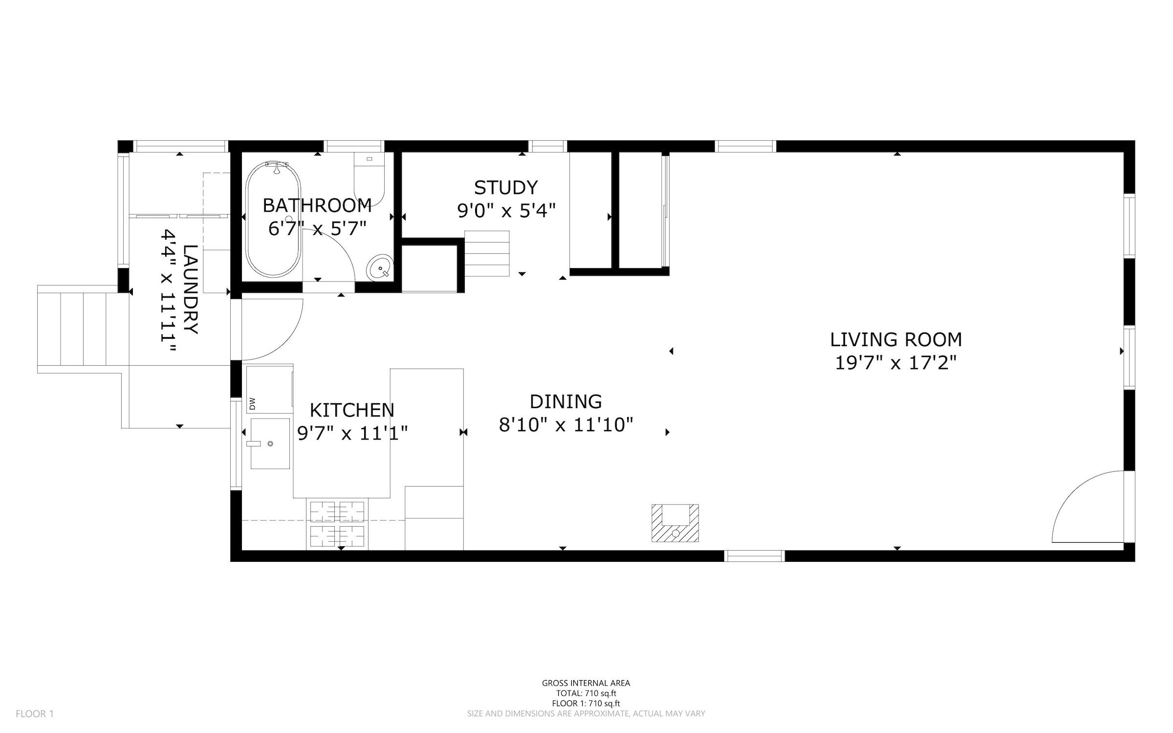 1814 Sixth St - Floor Plan