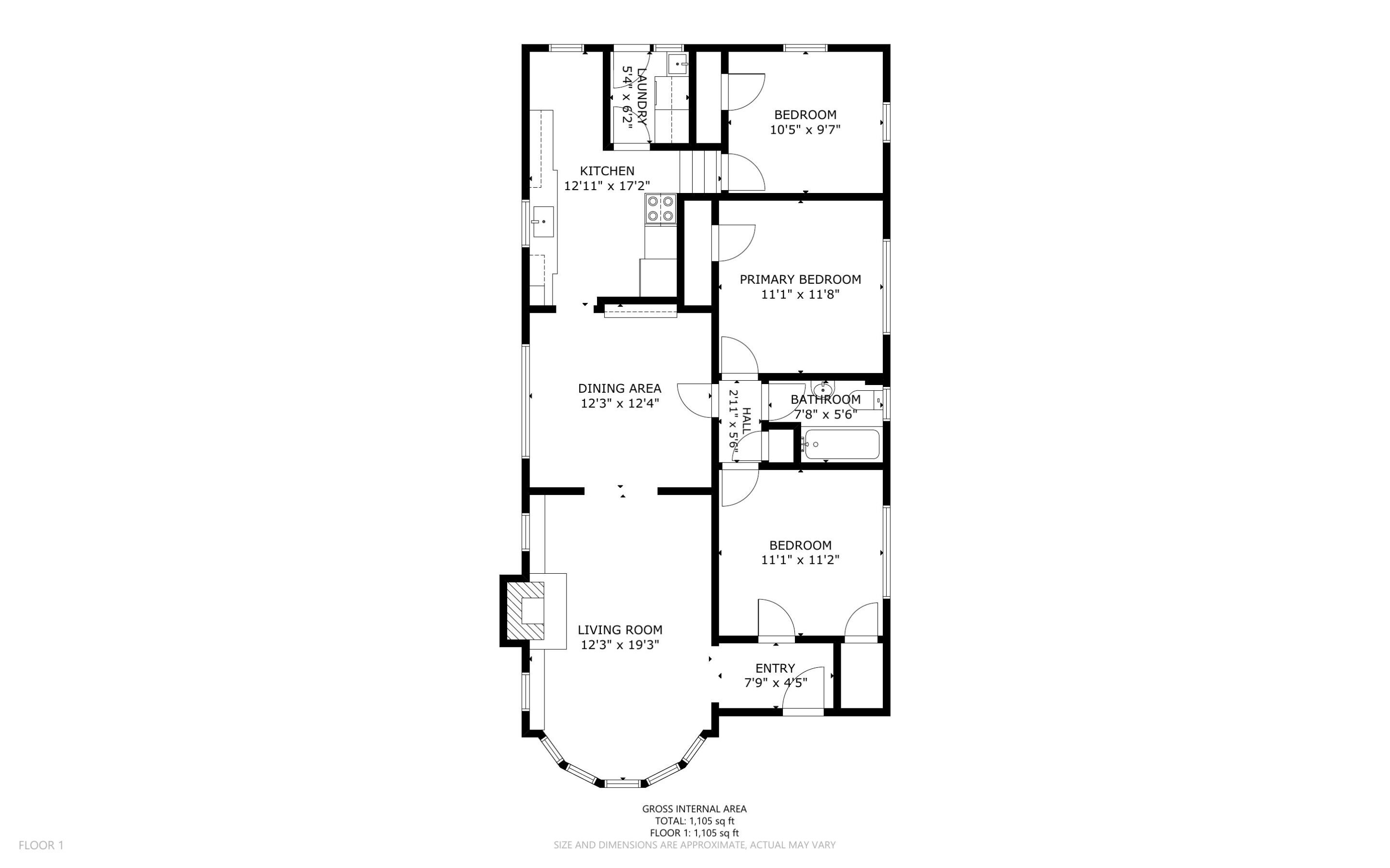 1527 Virginia St - Floor Plan